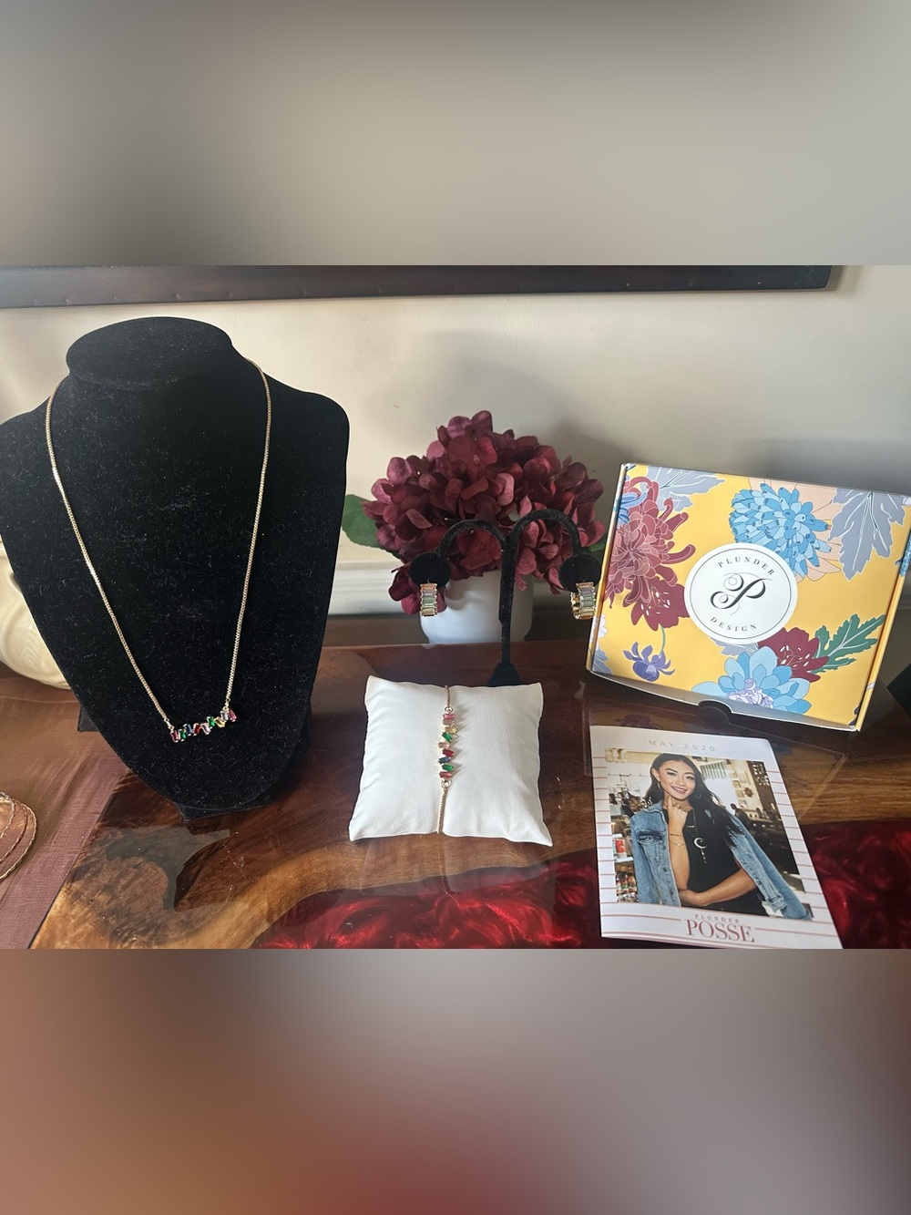 Plunder Design Posse May 2020 Jewelry Set: Necklace Earrings Bracelet NIB